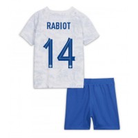 Camisa de Futebol França Adrien Rabiot #14 Equipamento Secundário Infantil Mundo 2022 Manga Curta (+ Calças curtas)